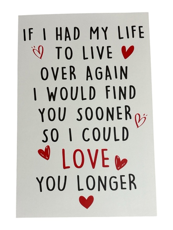 Other - Love You Longer Blank Card